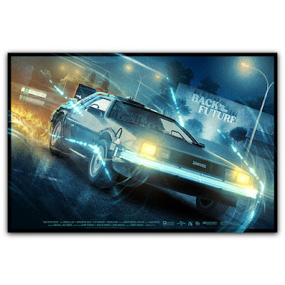 Back to the Future Foil Variant Print by Kevin M. Wilson (Ape Meets Girl) x Bottleneck Gallery x Vice Press