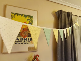 Fabric garland handmade