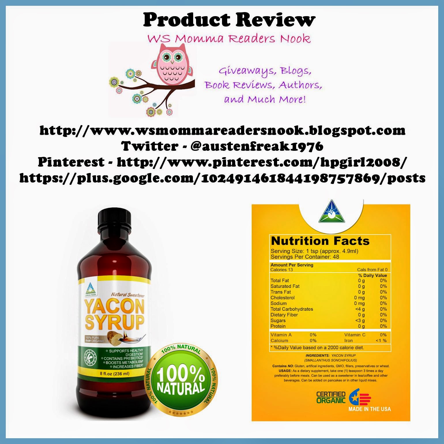 http://www.amazon.com/Sweetener-Metabolism-Certified-Preservatives-Additives/dp/B00GNU6MFI/ref=sr_1_1?ie=UTF8&qid=1399051448&sr=8-1&keywords=yacon+syrup