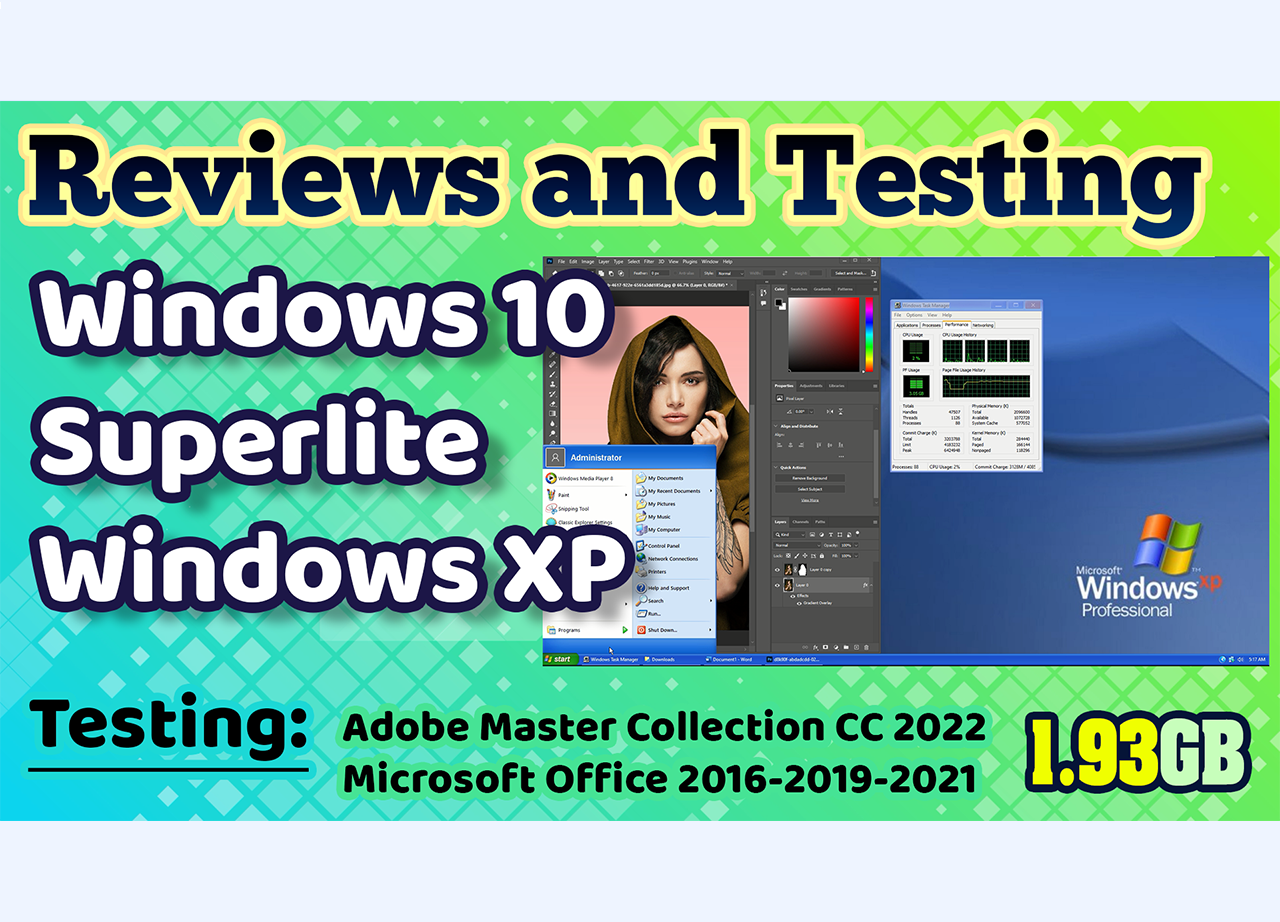 Review Windows 10 Superlite 1909 Windows XP 2021 Edition x64