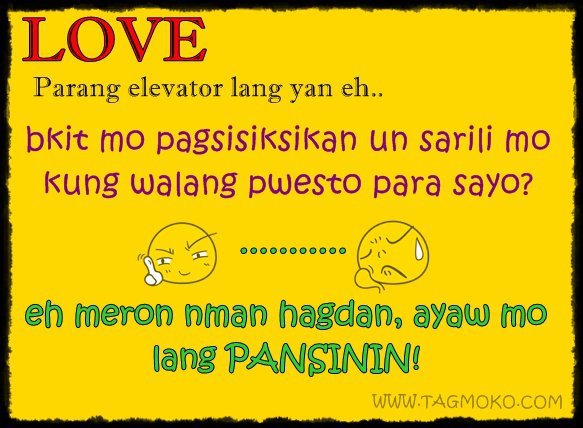 Quotes About Love Tagalog. LOVE PARANG ELEVATOR LANGTag .