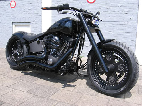 Black Custom Harley Night Train