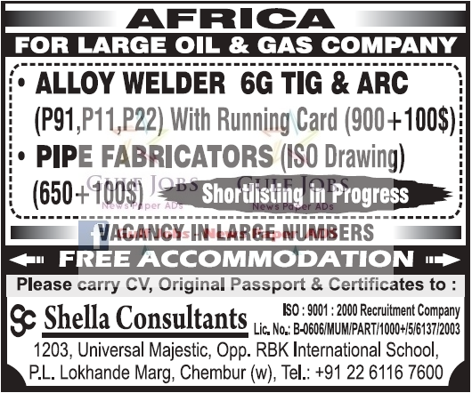 Oil & Gas job vacancies for Africa