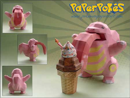 Pokemon Lickitung Papercraft