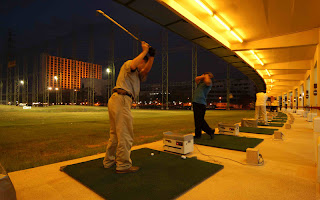 Golf Driving of Chaophya Park Bangkok Hotel