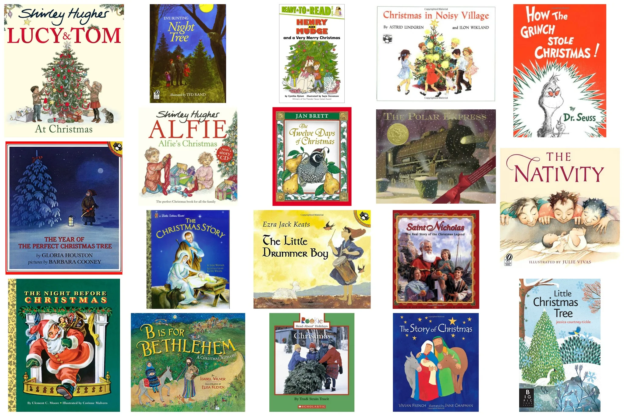 Montessori friendly Christmas books for children