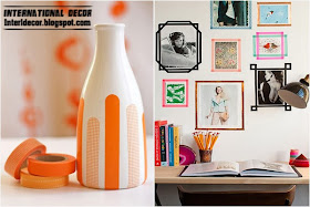 Washi Tape crafts, ideas and projects for interior design