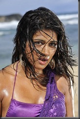 Shraddha Das Hot in Violet Skirt
