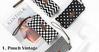 Pouch Vintage merupakan salah satu ide design pouch simple dan keren untuk souvenir pernikahan