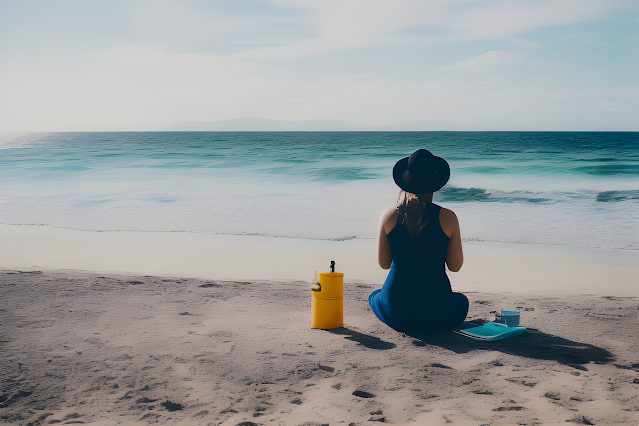 Ragazza in spiaggia