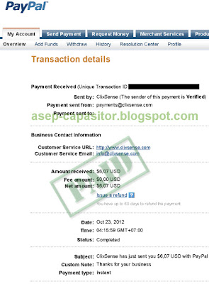 Payment Proof From Clixsense