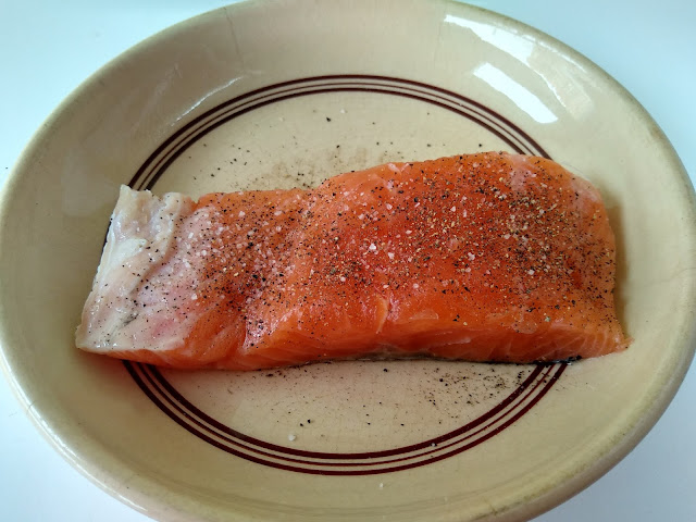 Salmon en papillote cocinado en sarten la cocinera novata receta cocina bajo en calorias pescado vapor