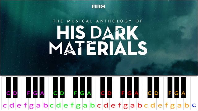 His Dark Materials Theme Piano / Keyboard Easy Letter Notes for Beginners