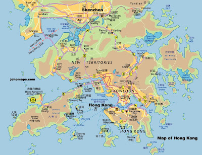 Map of Hong Kong Territory