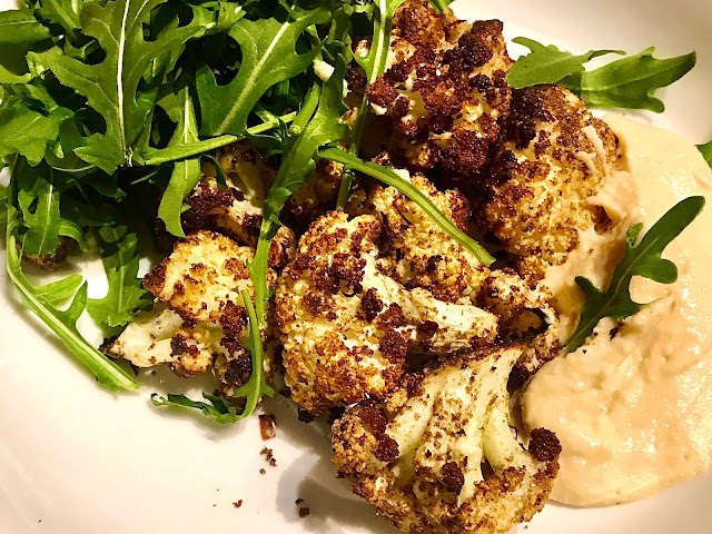 Copper Chimney inspired Chaat Masala style baked cauliflower