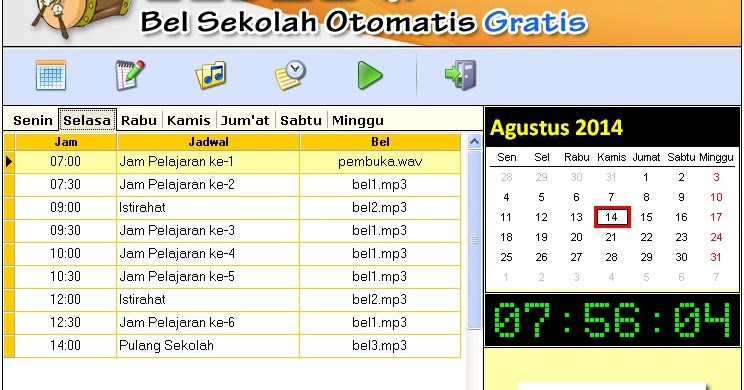 Download Bel Sekolah atau Madrasah Gratis tahun 2016