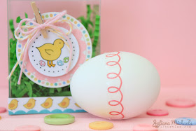 SRM Stickers Blog - Easter "Basket" by Juliana - #easter #clear #container #stickers #borders #basket #twine 