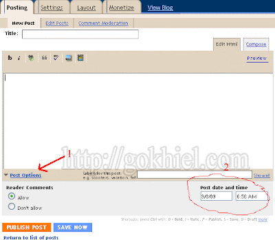 change post posting date