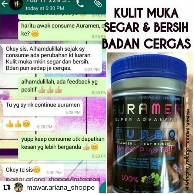 Testimoni Auramen Turbo Collagen