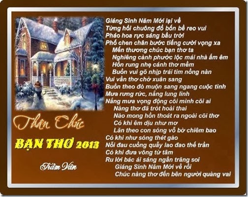 Than Chuc Ban Tho 2014_ TRAM VAN