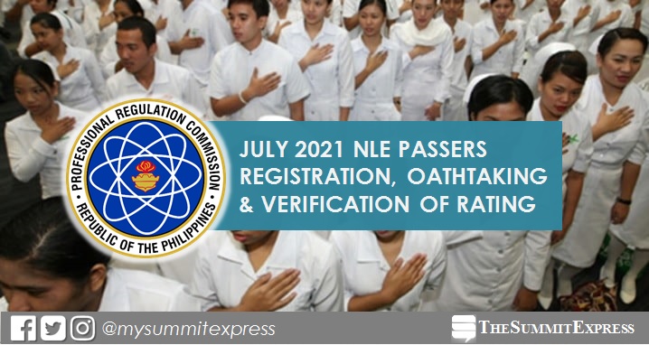 July 2021 NLE passers registration