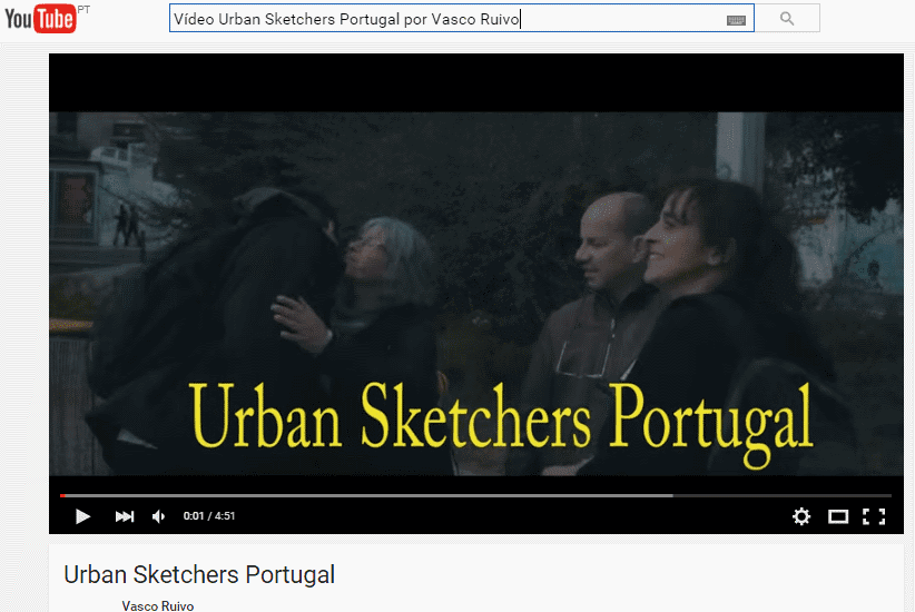 VÍDEO - URBAN SKETCHERS PORTUGAL