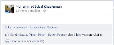 Cara Membuat Status Facebook Kosong