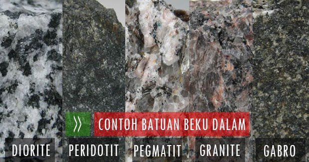 5 Contoh Batuan Beku Dalam dan Ciri Cirinya