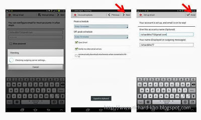 setup email di handphone android