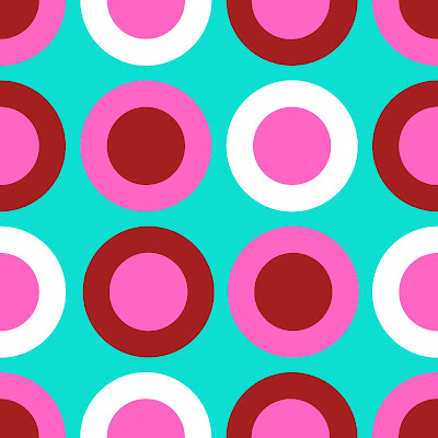 Colorful circles seamless digital paper - free download
