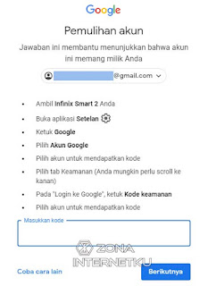 Cara Memulihkan Akun Gmail Yang Lupa Password Dengan Info Keamanan Akun HP