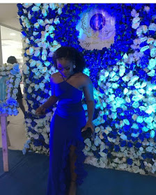 #BBNaija's Ceec stunning in blue as she's unveiled as Sapphire scents brand ambassador 