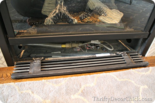 how to clean inside of gas fireplace glass