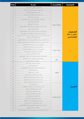 اجراءات الحصول على الخدمات الحكومية