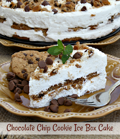 Chocolate Chip Cookie Ice Box Cake