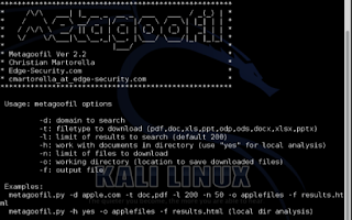 Metagoofil no funciona en Kali Linux