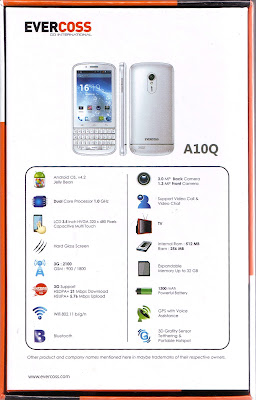Harga dan Spesifikasi Evercoss A10Q, Smartphone Android QWERTY Murah
