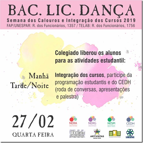 Quarta manhã DANÇA