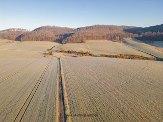 Drohnenfotografie dji 3 Mini Pro Panorama Sonnenaufgang Weserbergland Olaf Kerber