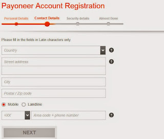 Register Payoneer 2