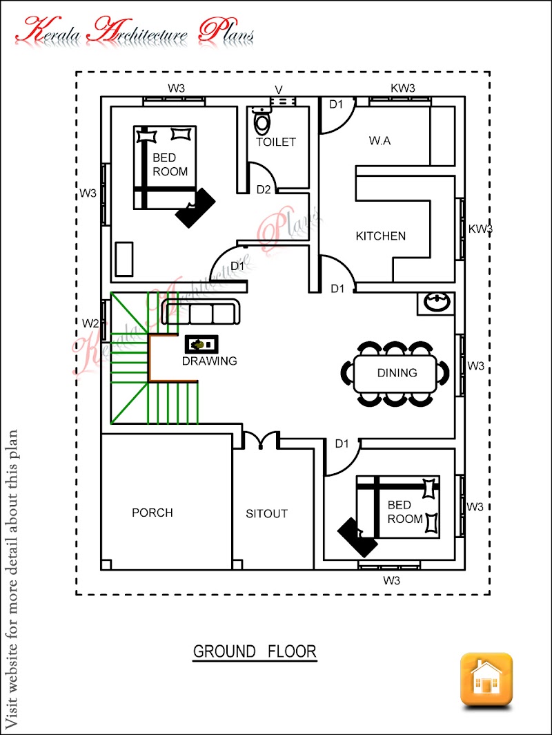 47+ House Plan For 3 Bedroom In Kerala