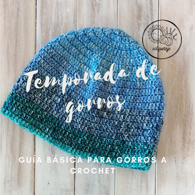 guía de como hacer gorros a crochet