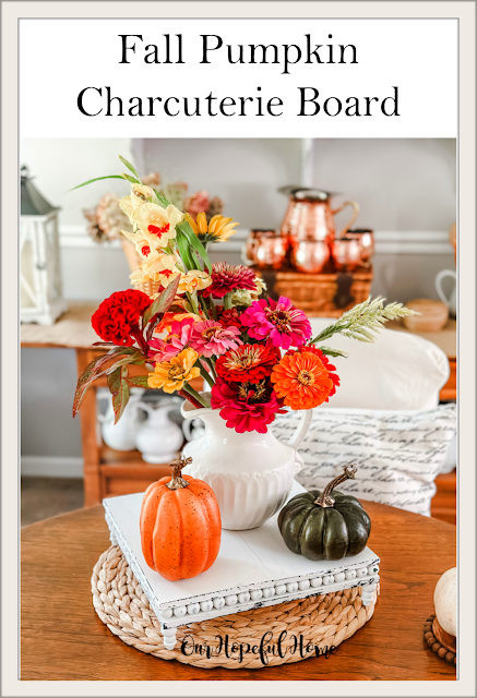 fall pumpkin charcuterie board