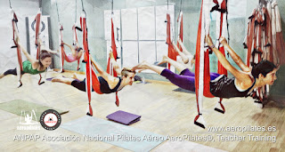 AeroPilates® (ANPAP PILATES AEREO®) MARCAS Y METODOS REGISTRADOS EN ESPAÑA E INTERNACONALMENTE, En esta foto Jordi Garcerán ( Barcelona) es parte del equipo formadores AeroYoga® y AeroPilates® International