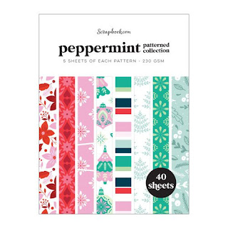 Scrapbook.com Peppermint 6x8 Patterned Paper