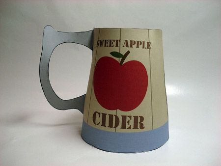 Apple Cider Tankard Papercraft