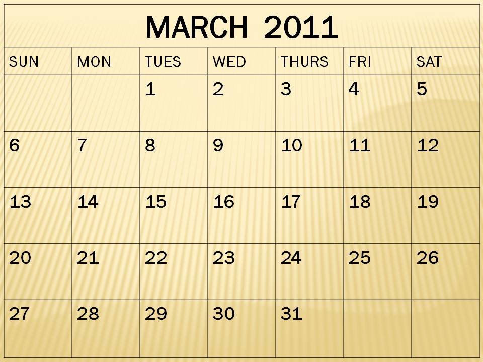 calendar march 2011 images. blank march 2011 calendar