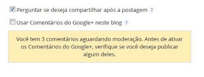 Comentários do Google+ no Blogger