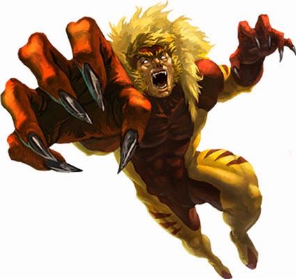 Sabretooth Marvel in Action