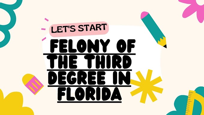  Felony of the Third Degree in Florida: A Comprehensive Guide